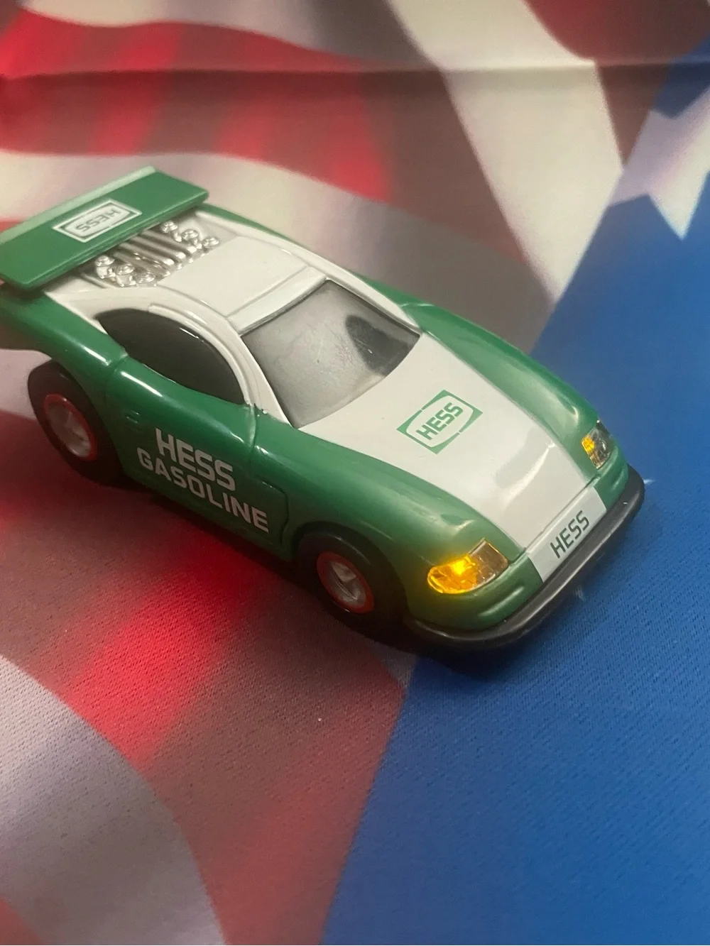 2 HESS Racers Racing Cars w/ Lights 4” 1997